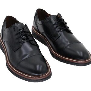 Johnston Murphy Hodges Plain Toe Black Dress Shoes US 9M EU 42